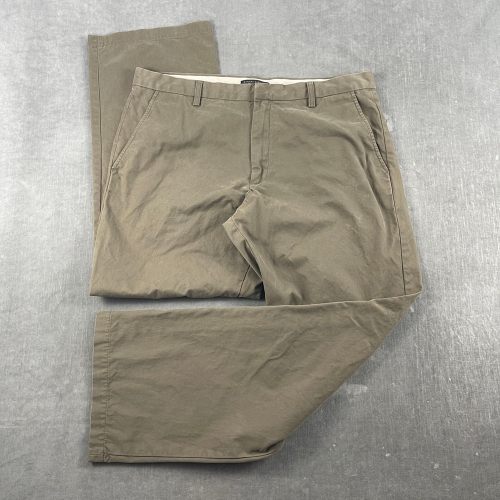 Banana Republic Mens 36x32 Brown Chino Pants Dawson Straight Leg Cotton